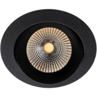 The Light Group SLC One 360° LED innfelte lamper svart 2 700 K