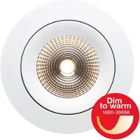 The Light Group SLC One 360° LED innfelte lysarmaturer med dimming til varmhvitt