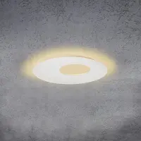ESCALE Blade Open LED-vegglampe, hvit, Ø 59 cm