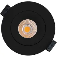 The Light Group SLC OnePro LED innfelt downlight, svart 4000 K