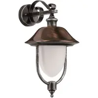 LCD Utendørs vegglampe Peggy, pendel, kobber