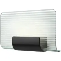 Kdln LED-vegglampe Nami, svart, bredde 30 cm, glass