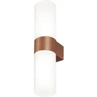 Kdln vegglampe Pastilla, bronse, høyde 36 cm, glass