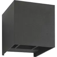LCD Utendørs LED-vegglampe 5080 up/down grafitt