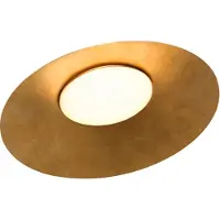 Kdln LED-taklampe Kate, 2700 K, gullfarget, Ø 87 cm