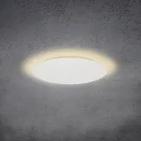 ESCALE Blade LED-vegglampe, matt hvit, Ø 59 cm