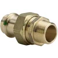 Viega Sanpress forskruning 2x54mm af rødgods, SC-Contur muffe/nippel