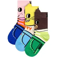 Happy socks Animal Gift Set Crewsokker 3 Par