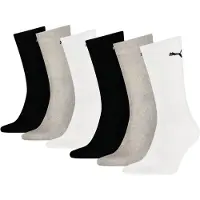 Puma Sokker 6-pack - Crew - Grey Combo - - 35/38 - Sokker