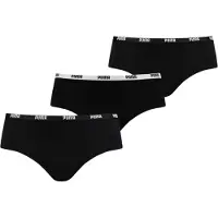 Puma Hipster Underwear Women (3-Pack), Clothing, Black, 2