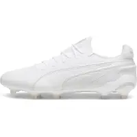Puma KING ULTIMATE FG/AG Football Boots Unisex, Shoes, White/Silver, 45