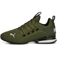 Puma Axelion Refresh Running Shoes Men, Shoes, Green Moss/Black/Feather Gray, 43