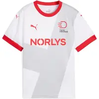 Puma Danish Handball Federation 2025 Away Jersey Youth, Clothing, White/Cool Light Gray, 9-10Y