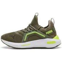 Puma Softride Enzo 5 Running Shoes, Shoes, Loden Green/Yellow Alert, 44