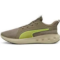 Puma SOFTRIDE Carson Running Shoes, Shoes, Velvet Moss/Loden Green/Yellow Alert, 47