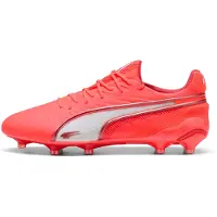 Puma KING ULTIMATE FG/AG Football Boots Unisex, Shoes, Glowing Red/White/Red Fire, 47