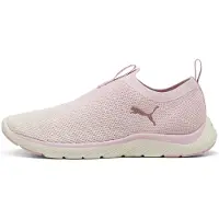 Puma Softride Remi Slip-on Knit Women's Running Shoe, Shoes, Rose Mauve/Warm White/Rose Gold, 38.5