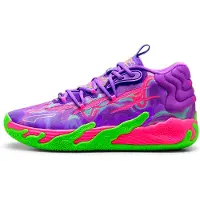 Puma MB.03 Toxic Basketball Shoes Men, Shoes, Purple Glimmer/Green Gecko, 40