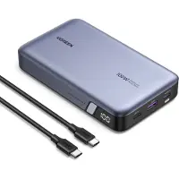 UGREEN Nexode - Strømbank - 20000 mAh - 72 Wh - 100 watt - 6 A - PD 3.0, PD 2.0, QC 3.0, QC 2.0, Apple 2.4A, USB BC 1.2 - 3 utgangskontakter (USB, 2 x USB-C)