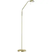 Fischer & Honsel Leuchten LED-gulvlampe Pool, messingfarget, høyde 160 cm, metall, CCT