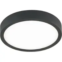 Orion LED-taklampe Bully i svart, 3 000 K, Ø14 cm