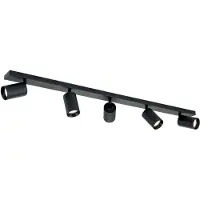 Orion Downlight Sean, svart, aluminium, 100 cm lang, GU10