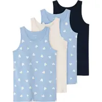 Name it Undertrøyer - NkfTank - 4-pack - Serenity - - 13-14 år (158-164) - Undertrøye