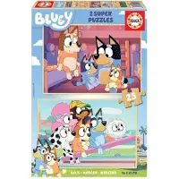 Educa Puslespill - Tre - 2x25 Brikker - Bluey - - OneSize - Puslespill