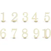 Party Deco PartyDeco KPZ3-100-KARTON, Dekorativt tall, Tre, Tre, 105 mm, 18 stykker, 105 mm