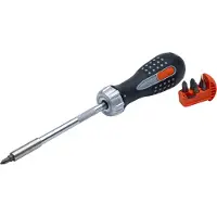 Bahco Ratcheting screwdriver bits incl. ph 1 ph 2 pz 1 pz 2 slotted 4.5 and 5.5