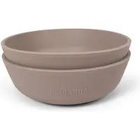 Filibabba Skål - Silikon - 2-pack - Warm Grey - - OneSize - Skål