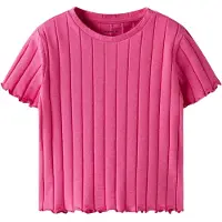 Name it Crop Top - NkfNoralina - Carmine Rose - - 13-14 år (158-164) - Singlet