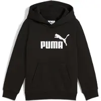 Puma ESS No. 1 Logo Fleece Hoodie Kids, Clothing, Black, 6-7Y