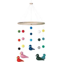 Kay bojesen Uro - Ø 21 cm - Tre - Flerfarget m. Sangfugler - - OneSize - Uro