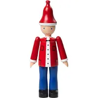 Kay bojesen trefigur - Jul Ole 17,5 cm - Rød/Blå/Hvit - - OneSize - Dekorasjon