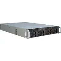 Inter-Tech IPC 2U-2408 - Kabinett - Server (Rack) - Svart