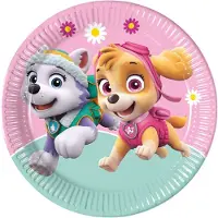 Decorata Party Papirtallerkener - 8-pack - 23 cm - Paw Patrol Sk - - OneSize - Tallerken