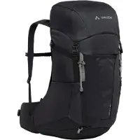 Vaude Brenta 30, Innvendig ramme, Topp, Bakre polstring, Turgåing, Sort, Voksen