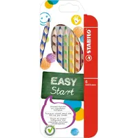 Stabilo Fargestifter - EasyColors - Venstre - 6 stk. - Flerfarge - - OneSize - Fargesett