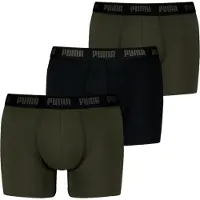 Puma Boxer Briefs (3-Pack) Men, Clothing, Forest, 6