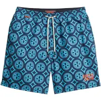 Superdry for man. M3010250A Blue mosaic print swimming costume (XXL), Beachwear, Recycled Polister, Sustainable