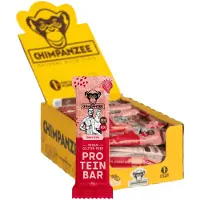 Chimpanzee Bio Proteinbarerboks Bær 45g 20 Enheter
