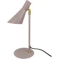 Dyberg Larsen bordlampe DL12, beige, høyde 39,5 cm, metall