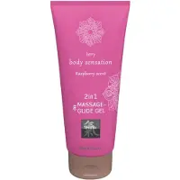 Shiatsu Massage and Glide Gel 2in1 Raspberry
