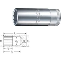 Stahlwille 51 1/2´´ 21 Mm 83 Mm 12-punkts Pipe