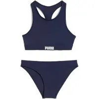 Puma Girls' Racerback Bikini Set, Clothing, Navy, 6 Y