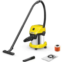 Kärcher WD 3 S V-15/4/20 - Støvsuger - kanister - pose / uten pose - gul
