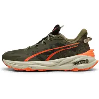 Puma Fast-Trac NITRO 3 Trail Running Shoes Men, Shoes, Dark Olive/Flame Flicker/Desert Dust, 42.5