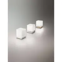 FABAS LUCE Med berøringsdimmer – LED-bordlampe Brenta nikkel