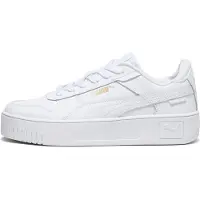 Puma Carina Street Sneakers Youth, Shoes, White/Gold, 37.5